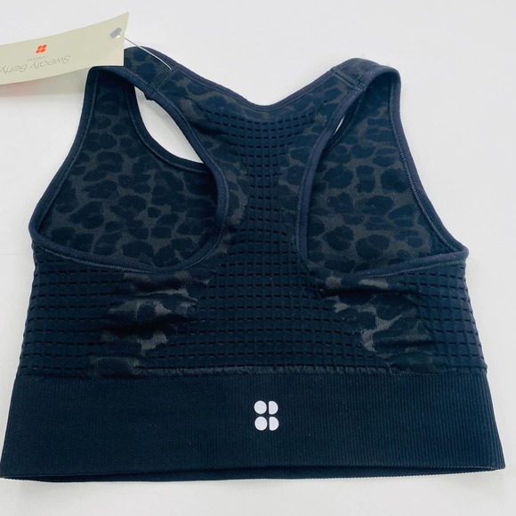 Sweaty Betty Stamina Sports Bra Grey Leopard Black Camouflage Size XS NWT - Picture 4 of 11
